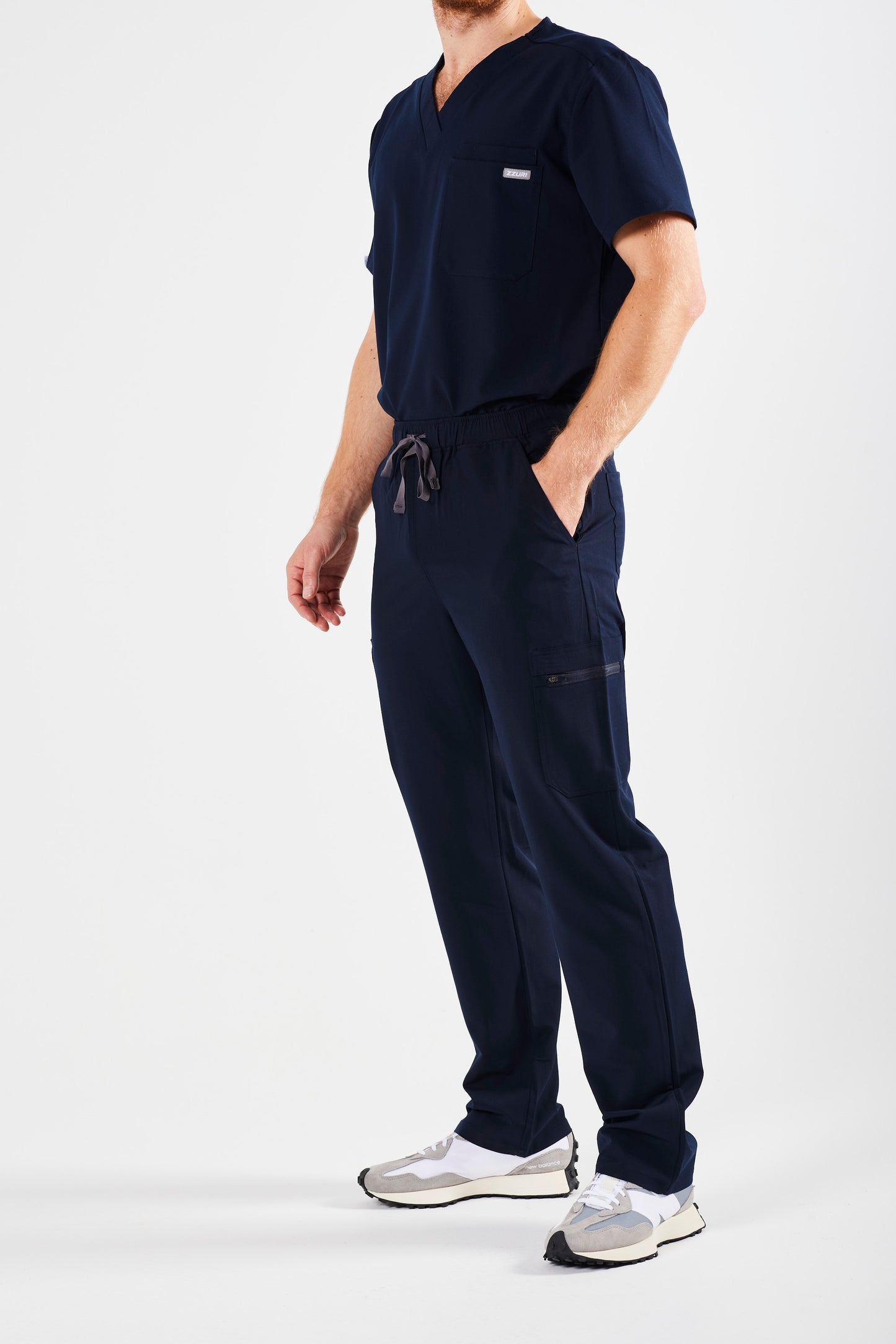 CLASSIC CARGO MEN'S SCRUB PANTS (NAVY)