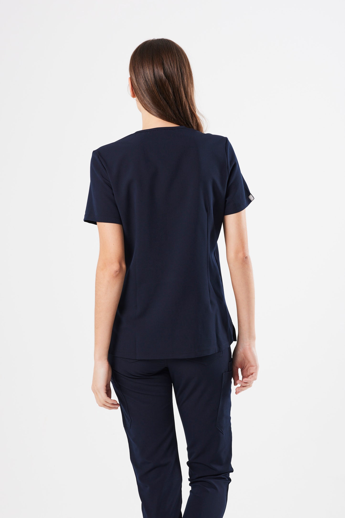 CLASSIC HIGH WAISTED JOGGER WOMEN'S SCRUB PANTS (NAVY)
