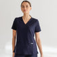 SUPER-SOFT THREE POCKET WOMEN'S SCRUB TOP (NAVY)