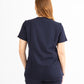 SUPER-SOFT THREE POCKET WOMEN'S SCRUB TOP (NAVY)