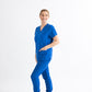 SUPER-SOFT THREE POCKET WOMEN'S SCRUB TOP (ROYAL BLUE)