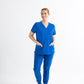 SUPER-SOFT THREE POCKET WOMEN'S SCRUB TOP (ROYAL BLUE)