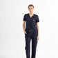 SUPER-SOFT CHEST-POCKETS WOMEN'S SCRUB TOP (NAVY)