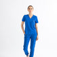 SUPER-SOFT CHEST-POCKETS WOMEN'S SCRUB TOP (ROYAL BLUE)