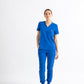 SUPER-SOFT CHEST-POCKETS WOMEN'S SCRUB TOP (ROYAL BLUE)