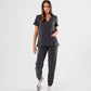 FLEX TWO-POCKET WOMEN'S SCRUB TOP (PEWTER GREY)